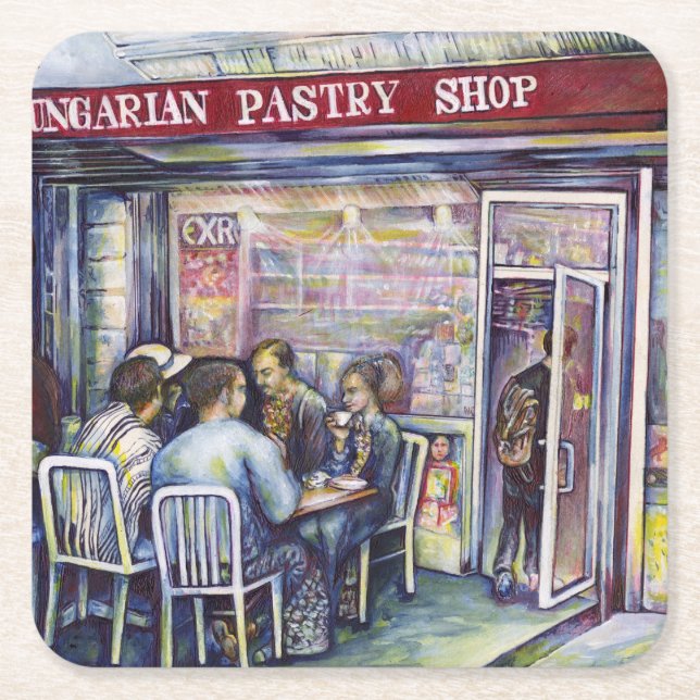 Posavasos Cuadrado De Papel Jocund (Anverso)