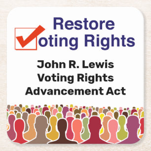 Posavasos Cuadrado De Papel John R. Lewis Voting Rights Advancement Act