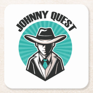 Posavasos Cuadrado De Papel Johnny Quest