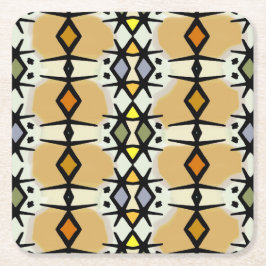 Posavasos Cuadrado De Papel Joyas de las montañas del Congo