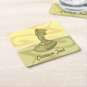 Posavasos Cuadrado De Papel Joystick Square Paper Coaster
