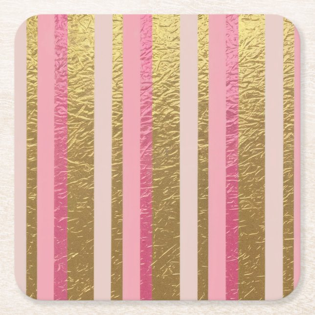 Posavasos Cuadrado De Papel Juego de la montaña rusa de las bandas de Relieve  (Anverso)