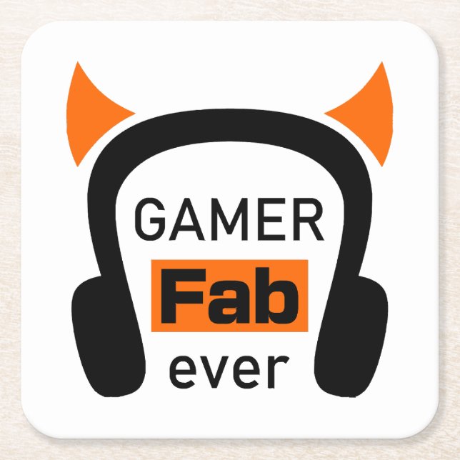 Posavasos Cuadrado De Papel jugador fab-ever (Anverso)