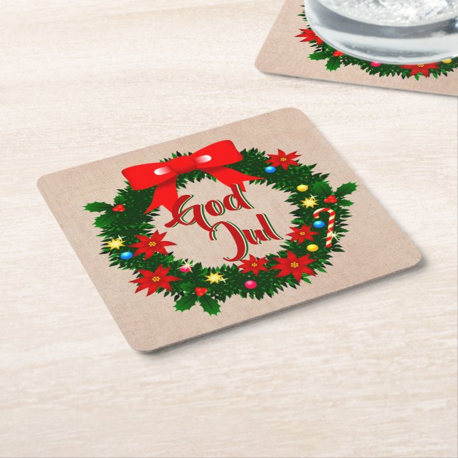 Posavasos Cuadrado De Papel Jul-dalbana de Dios Sueco (En perspectiva)