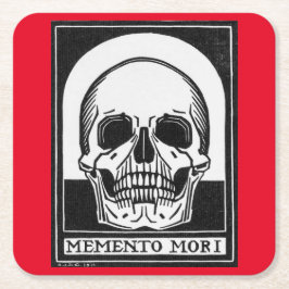 Posavasos Cuadrado De Papel Julie de Graag Memento Mori (1916)
