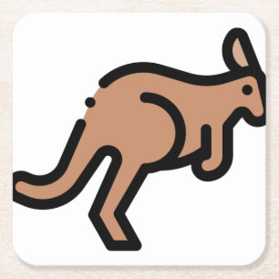 Posavasos Cuadrado De Papel Kangaroo