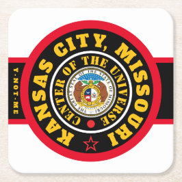 POSAVASOS CUADRADO DE PAPEL KCMOCOU KANSAS CITY, MO. (COU)