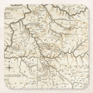 Posavasos Cuadrado De Papel Kentucky 2