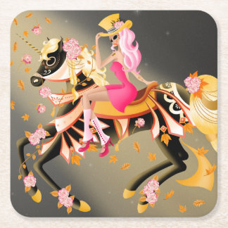 Posavasos Cuadrado De Papel Key to Madness Square Coaster