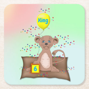 Posavasos Cuadrado De Papel King Cub