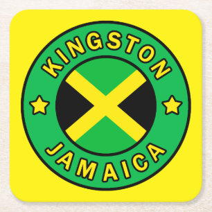 Posavasos Cuadrado De Papel Kingston Jamaica