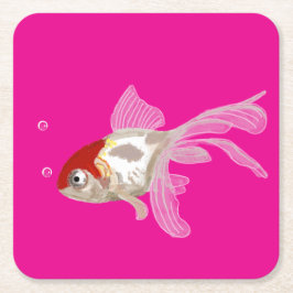 Posavasos Cuadrado De Papel Kleiner Goldfisch - 