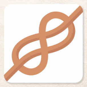 Posavasos Cuadrado De Papel Knot marino