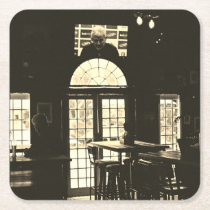 Posavasos Cuadrado De Papel Kodak Film BNW Bar Beer TV Windows Coaster