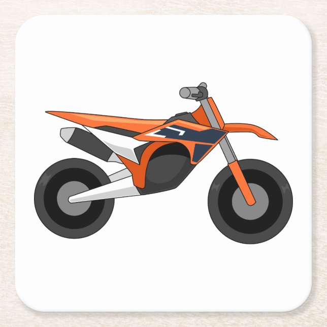 Posavasos Cuadrado De Papel KTM 450 SX-F simple style (Anverso)