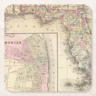 Posavasos Cuadrado De Papel La Florida, móvil