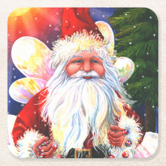 Posavasos Cuadrado De Papel La Hada de Santa