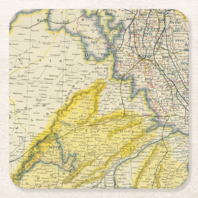 Posavasos Cuadrado De Papel La India 4 (Anverso)