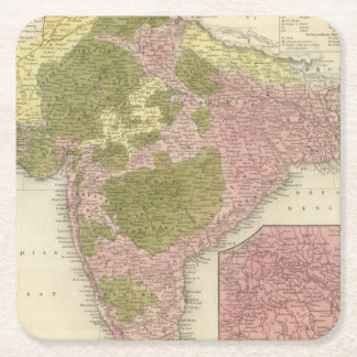Posavasos Cuadrado De Papel La India y Sri Lanka