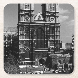 Posavasos Cuadrado De Papel La Inglaterra de la Vintage London Westminster Abb