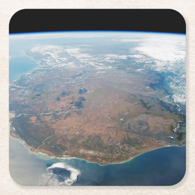 Posavasos Cuadrado De Papel La Isla De Madagascar. (Anverso)