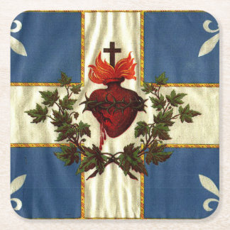 Posavasos Cuadrado De Papel La montaña rusa Carillon Sacré-Coeur