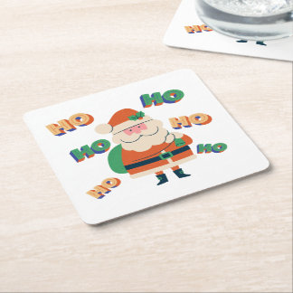 Posavasos Cuadrado De Papel La montaña rusa de la barba de Santa María