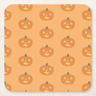 Posavasos Cuadrado De Papel La montaña rusa de Lil Jak Halloween