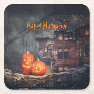 Posavasos Cuadrado De Papel La montaña rusa de papel de la casa