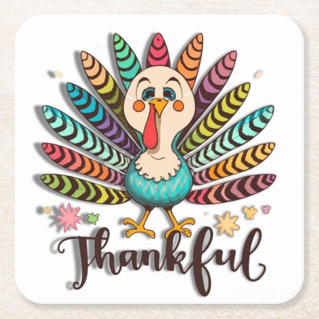 Posavasos Cuadrado De Papel La montaña rusa de Turquía (Anverso)