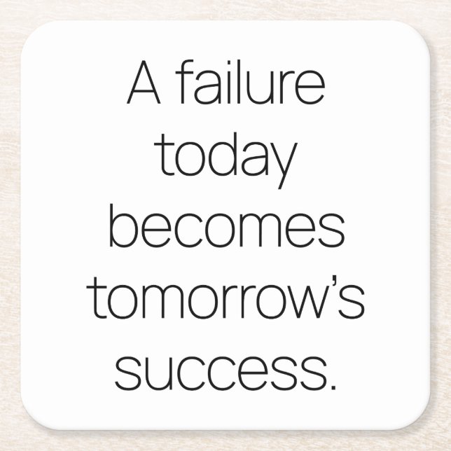 Posavasos Cuadrado De Papel La Pascua de Papel de Éxito de Mañana (Anverso)