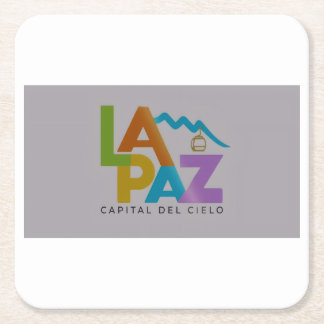 Posavasos Cuadrado De Papel La Paz ciudad del cielo