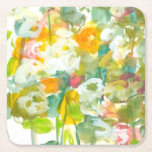 Posavasos Cuadrado De Papel La primavera tiene Sprung II<br><div class="desc">Floral</div>