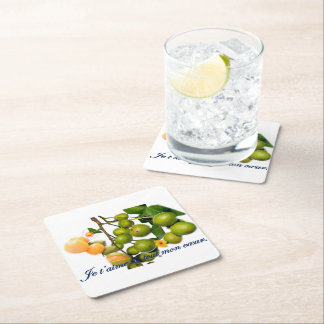 Posavasos Cuadrado De Papel La quenette