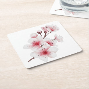 Posavasos Cuadrado De Papel La Serie Okinawa Diseño 30 