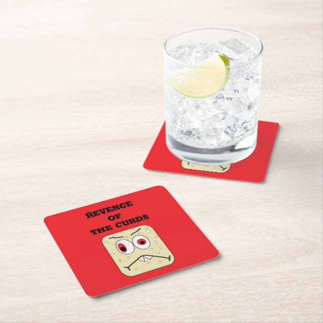 Posavasos Cuadrado De Papel La venganza de las maldiciones (In situ)