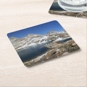 Posavasos Cuadrado De Papel Lago Oso Negro - Sierra