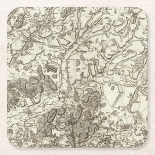 Posavasos Cuadrado De Papel Laon, Noyon