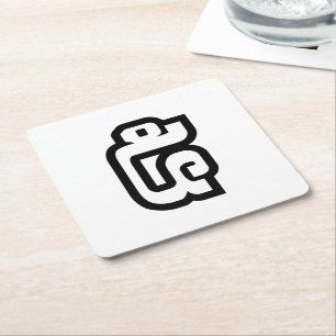 Posavasos Cuadrado De Papel Laos/Laos Número cinco / 5 / ໕ (Haa/Ha) Laotian