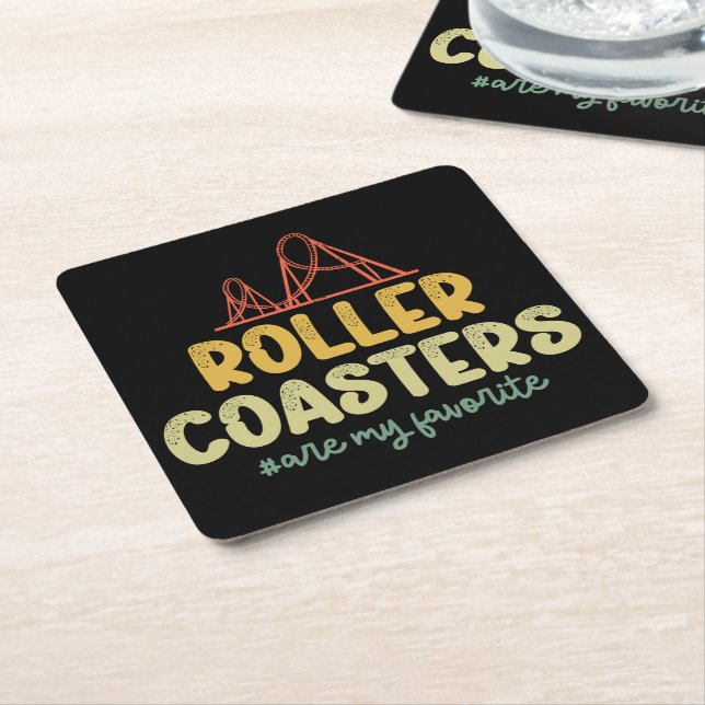 Posavasos Cuadrado De Papel Las Astras De Roller Son Mi Diversión Favorita De  (En perspectiva)