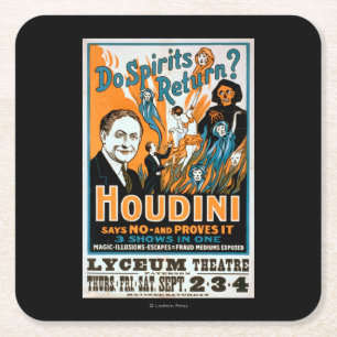 Posavasos Cuadrado De Papel ¿Las bebidas espirituosas vuelven? Houdini dice N