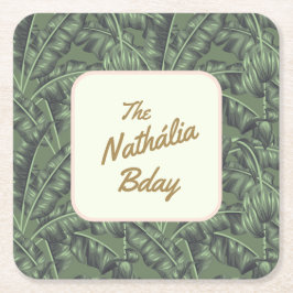 Posavasos Cuadrado De Papel Las Cabanas