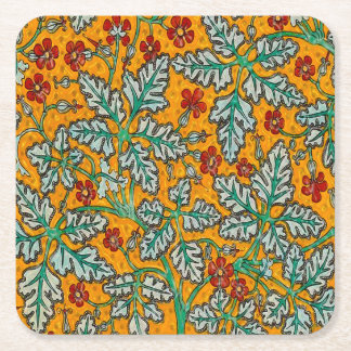 Posavasos Cuadrado De Papel Las flores amarillas de Betty