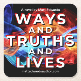 Posavasos Cuadrado De Papel Las maneras y verdades y la vida hacen más costosa