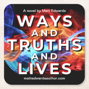 Posavasos Cuadrado De Papel Las maneras y verdades y la vida hacen más costosa