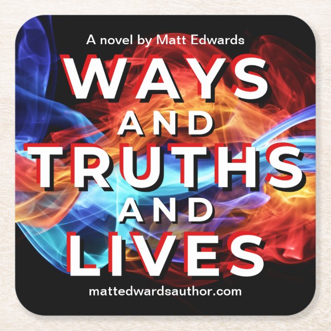 Posavasos Cuadrado De Papel Las maneras y verdades y la vida hacen más costosa (Anverso)