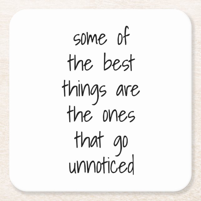 Posavasos Cuadrado De Papel Las mejores cosas de la montaña rusa de papel (Anverso)