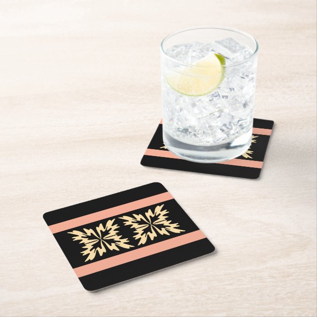 Posavasos Cuadrado De Papel Las negritas y negritas del arte moderno (In situ)