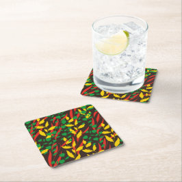 Posavasos Cuadrado De Papel leaf