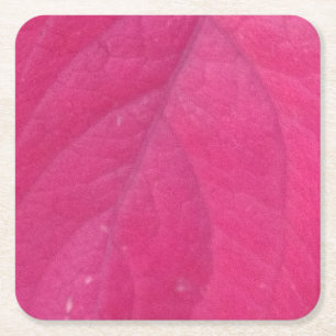 Posavasos Cuadrado De Papel Leaf morado